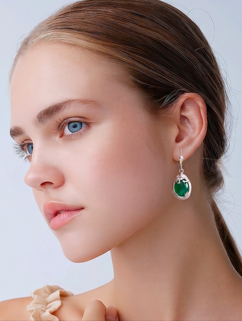 Artisan Verde Onyx Dragon Earrings Rhodium Sterling Silver Lever Back 10ctw NWT